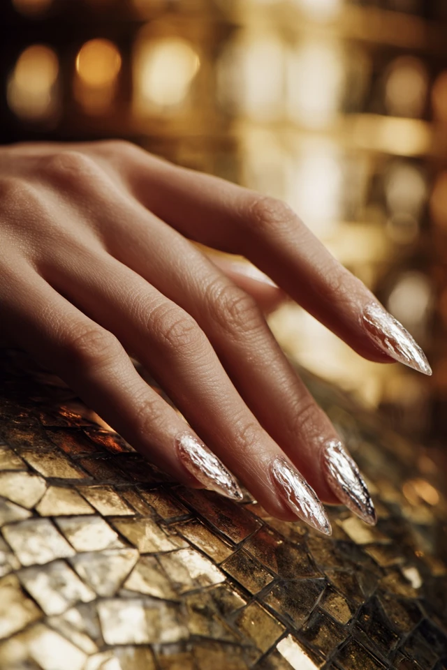 Crystalline Minimalist Statement Nails - photo 3