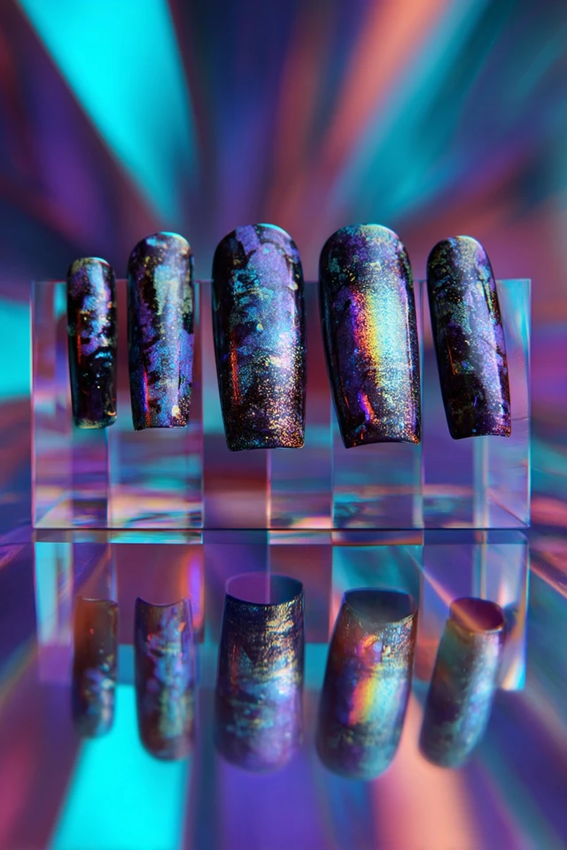 Harmonic Abstract Artistry Nails - photo 3