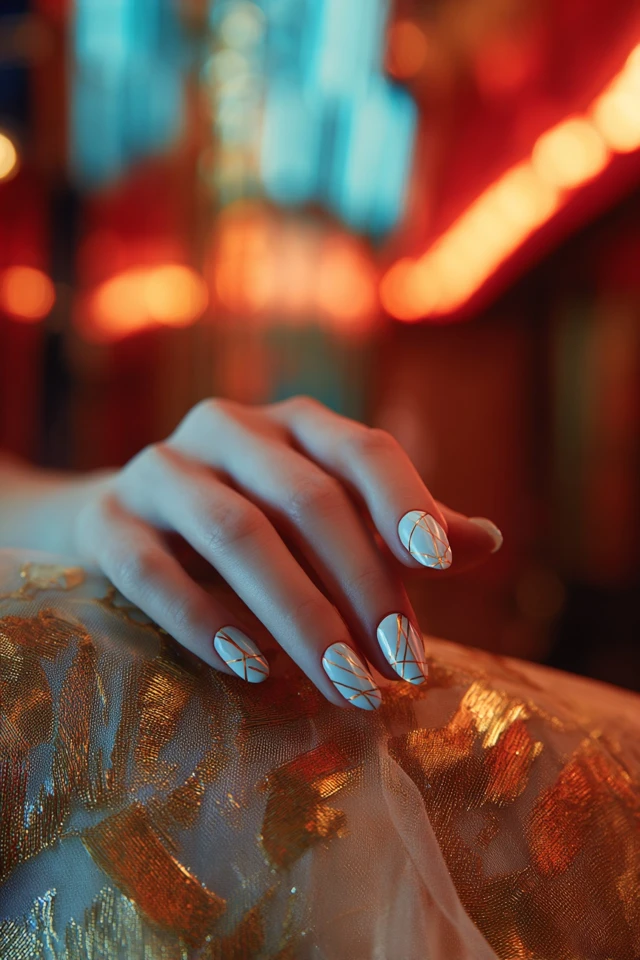 Eclectic Geometric Concept Nails - photo 3