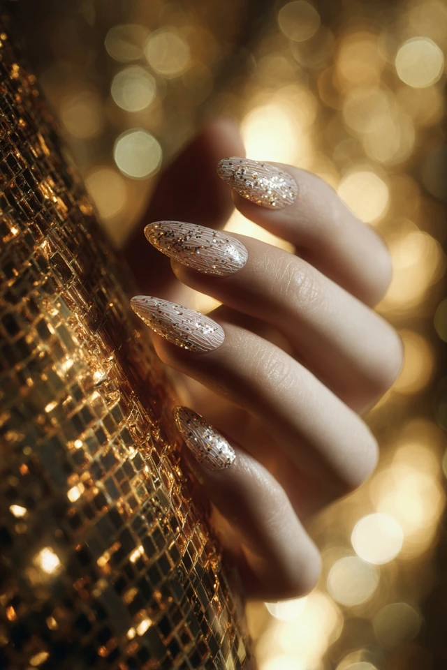Silk-Edge Glitter Mani - photo 3