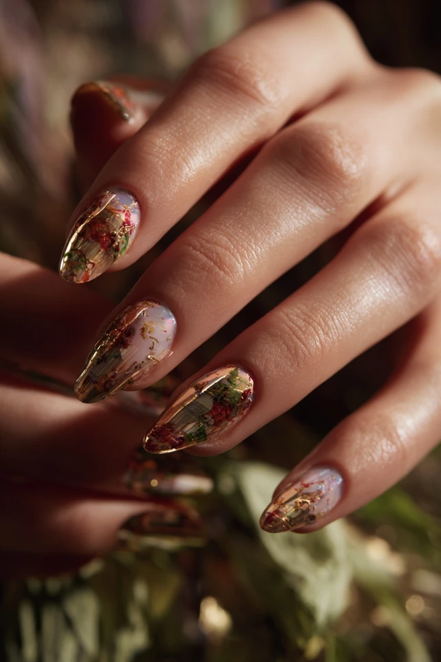 Stellar Marble Statement Nails - photo 3