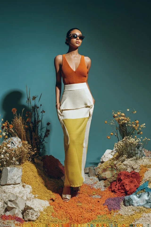 Boho Knit Cargo Skirts - photo 3