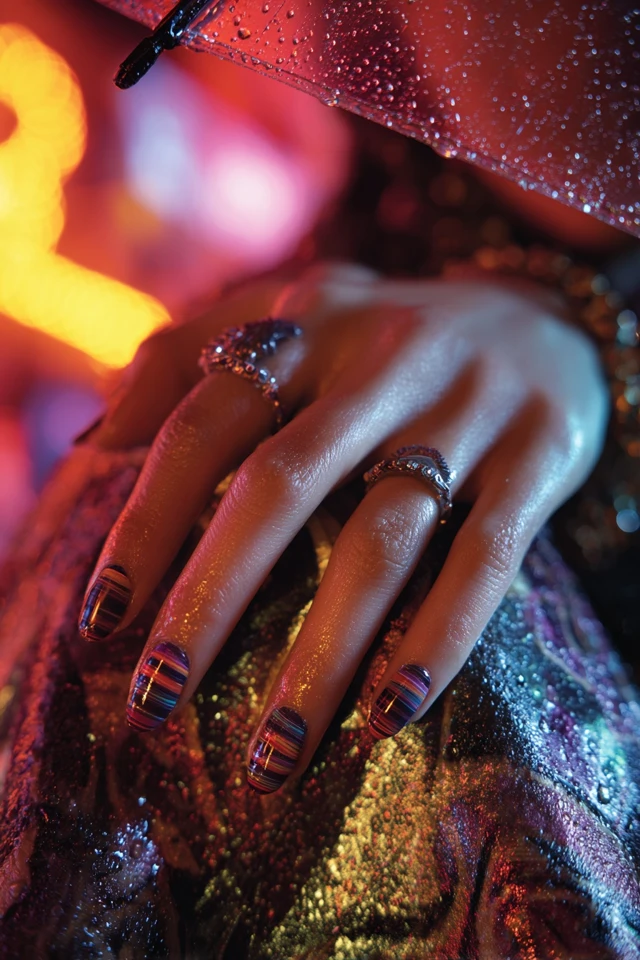Gradient Stripe Nails Inspiration - photo 3