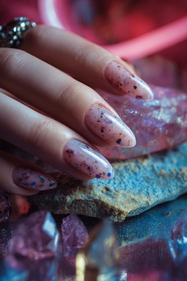 Carnival Confetti Nails Inspiration - photo 3