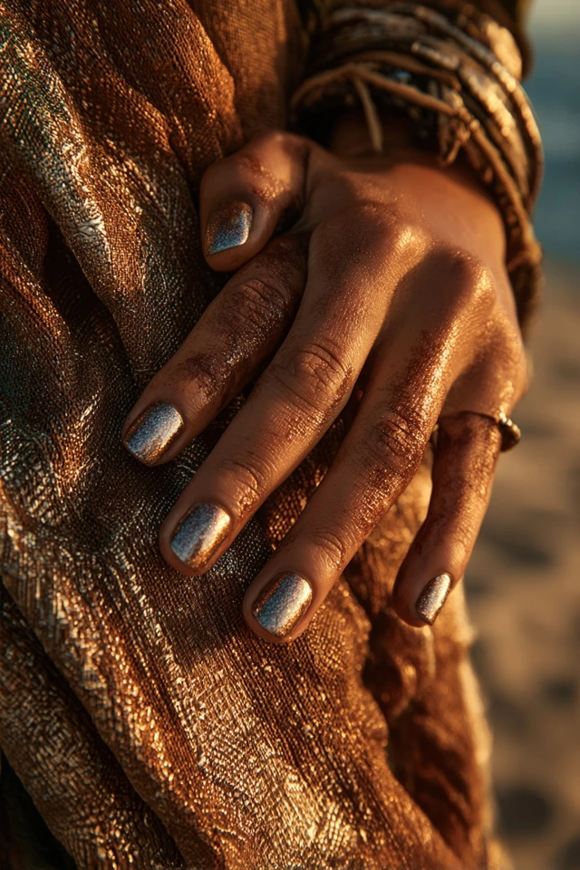 Deep-Sea Coral Nails Inspiration - photo 3