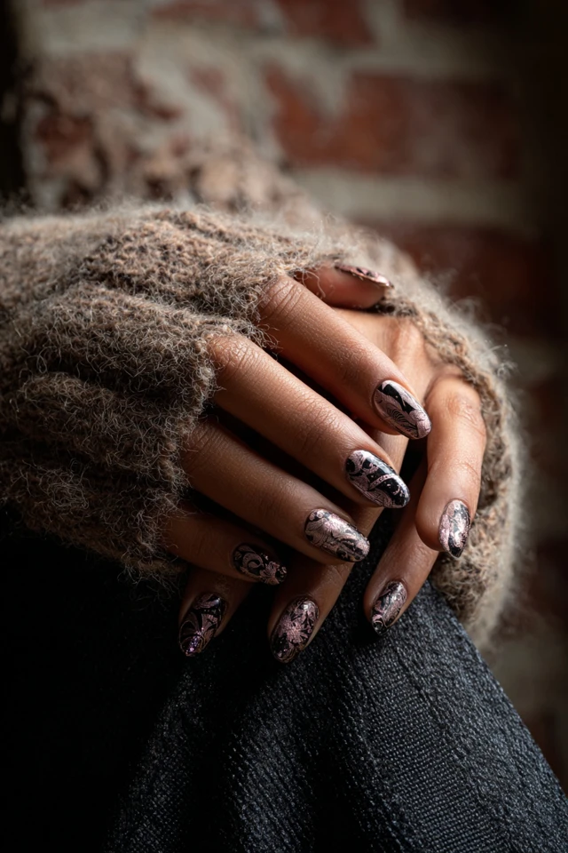 Paisley Swirl Nails Inspiration - photo 3