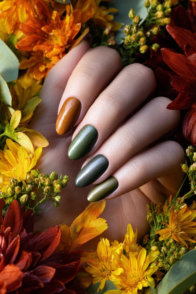 Autumn Leaves Nails Inspiration - photo 3