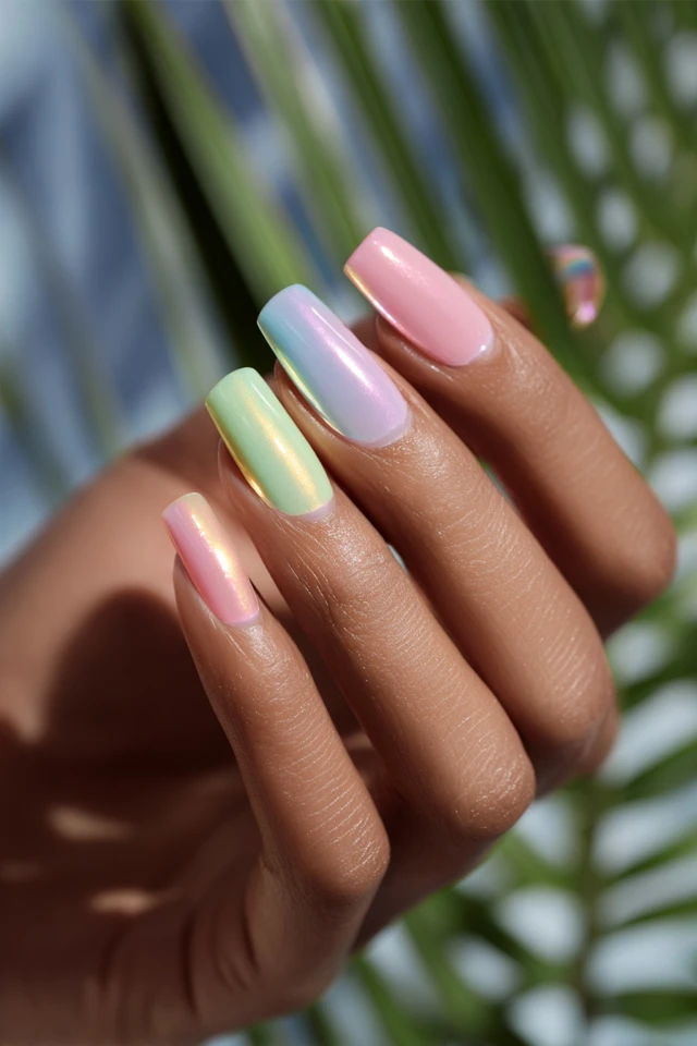 Sunrise Pastel Nails Inspiration - photo 3