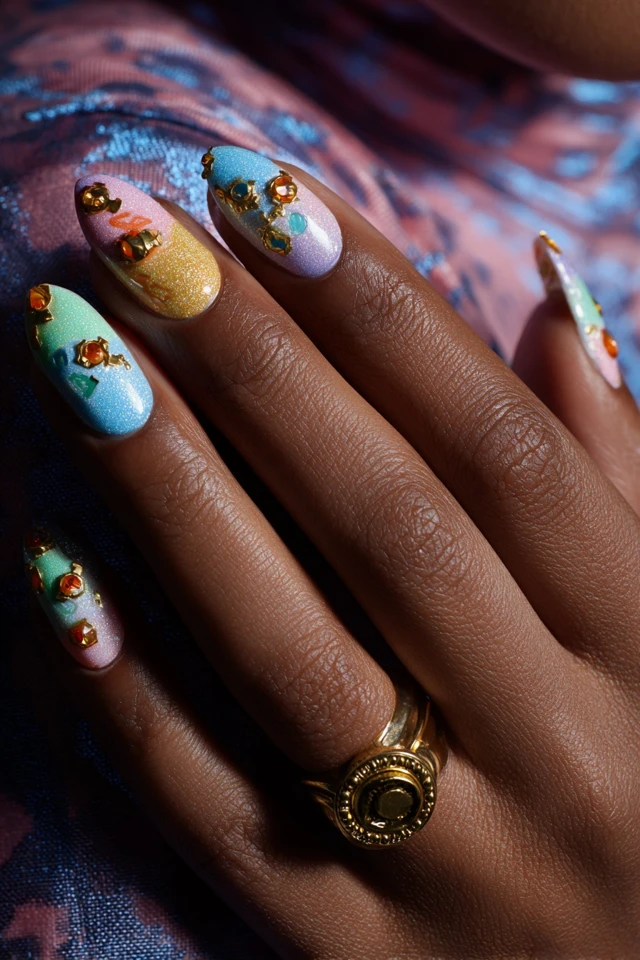 Vivid Sandy Cheeks Nails - photo 3