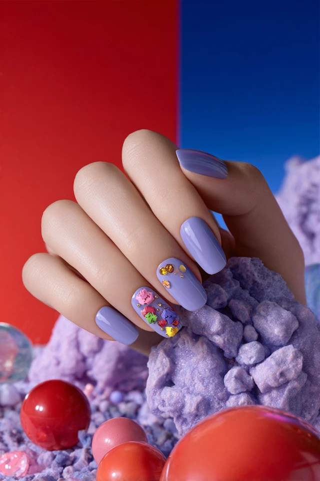 Kawaii Barney the Dinosaur Nails - photo 2