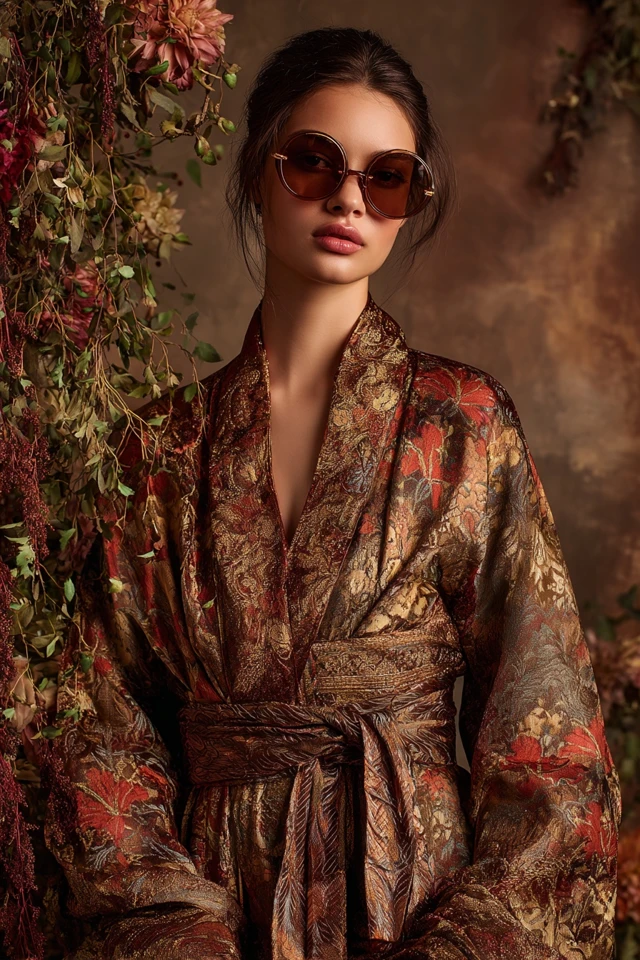 Whimsical Hibiscus Brocade Wardrobe Edit - photo 6