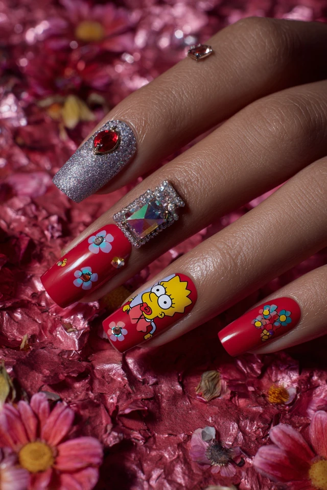 Radiant Lisa Simpson Nails - photo 3