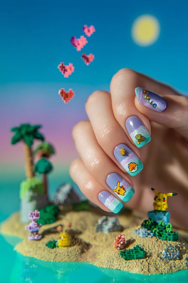 Enchanting Ash Ketchum Nails - photo 3