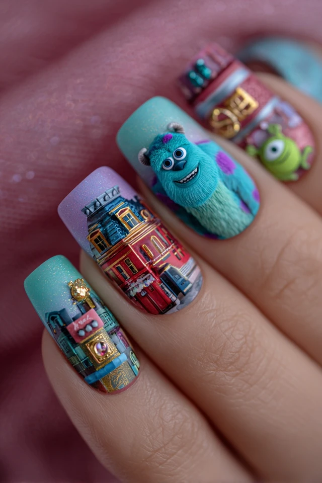 Whimsical Sulley Nails - photo 3