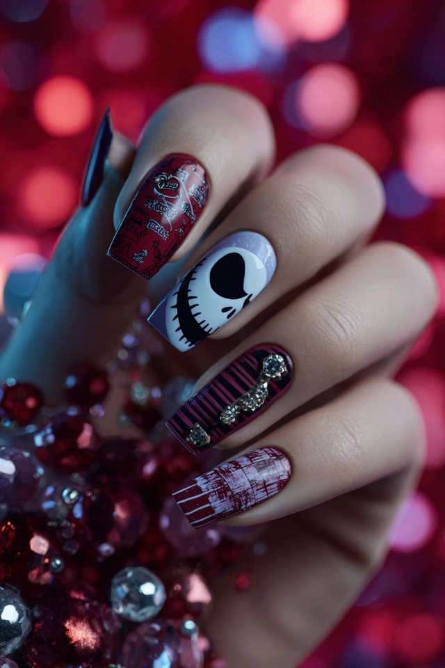 Radiant Jack Skellington Nails - photo 3