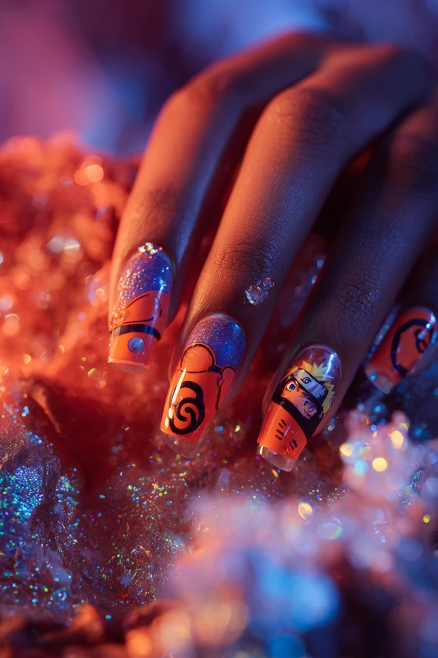 Mythic Naruto Uzumaki Nails - photo 3