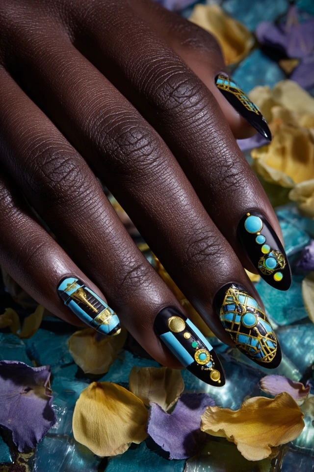 Kawaii Black Panther Nails - photo 3