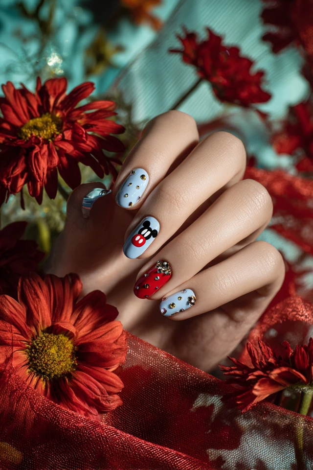 Iconic Mickey Mouse Nails - photo 3
