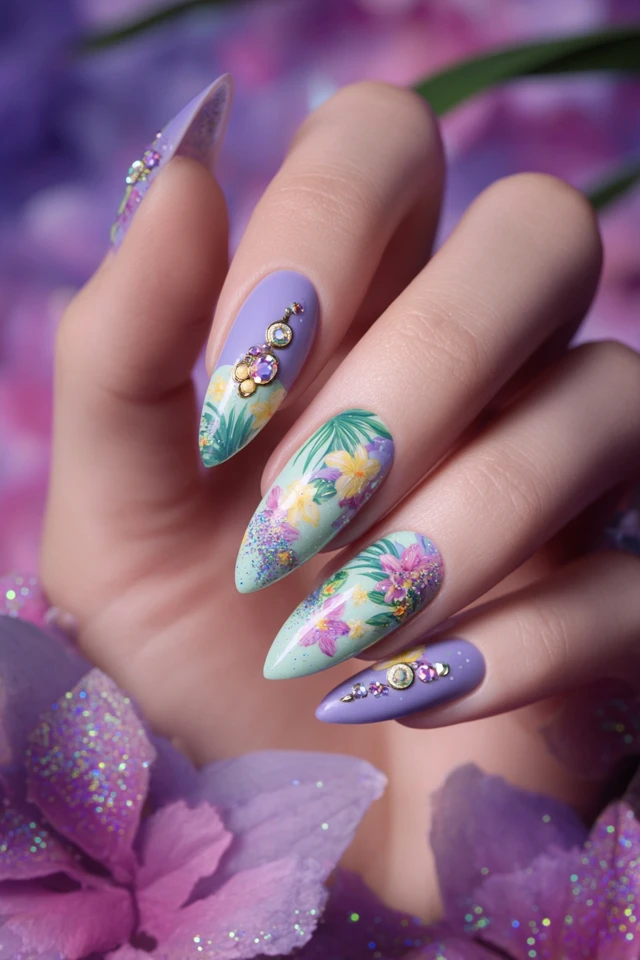 Retro Tinker Bell Nails - photo 3