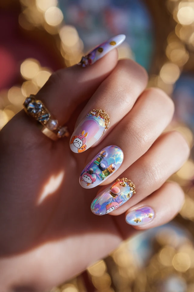 Vivid Totoro Nails - photo 3
