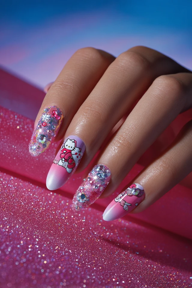 Heroic Hello Kitty Nails - photo 3