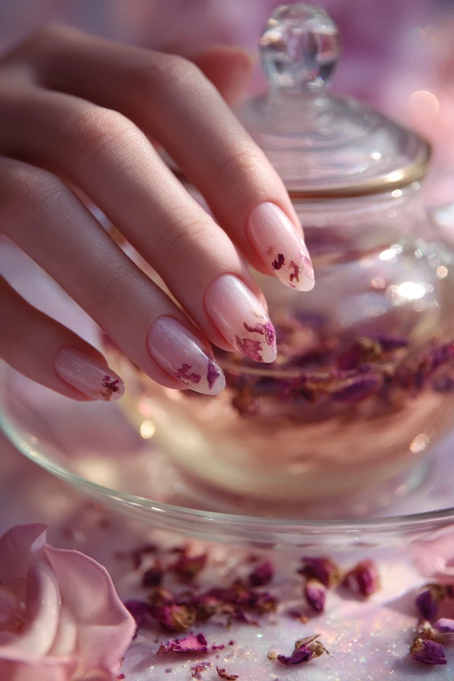 Rose Milk Tea Nails Extravaganza - photo 2