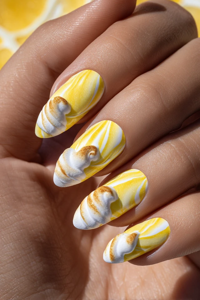 Lemon Meringue Nails Extravaganza - photo 3