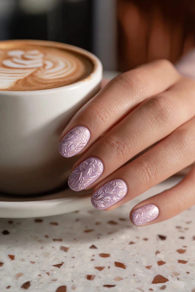 Lavender Latte Nails Extravaganza - photo 3