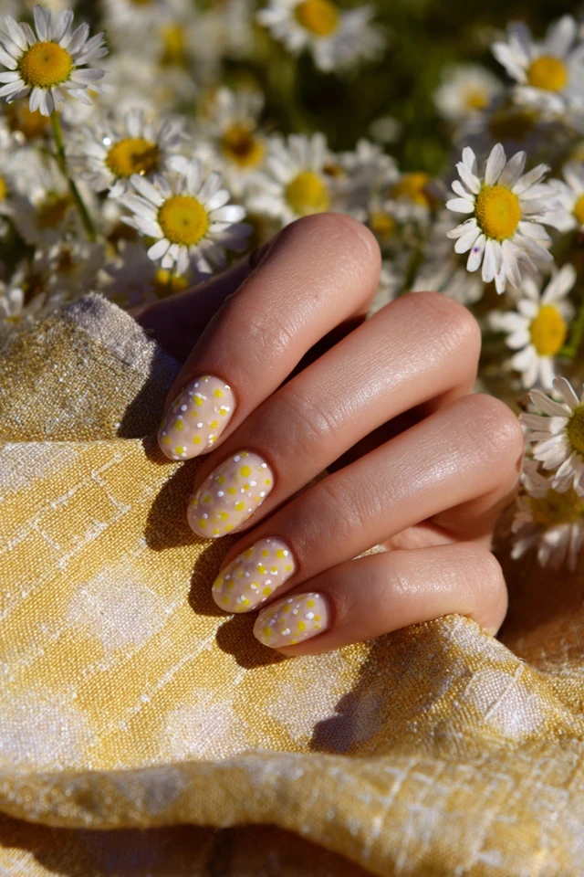 Daisy Puff Nails Extravaganza - photo 3