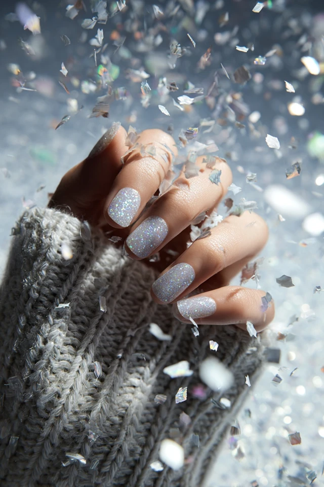 Snowflake Winter Dream Nails - photo 2