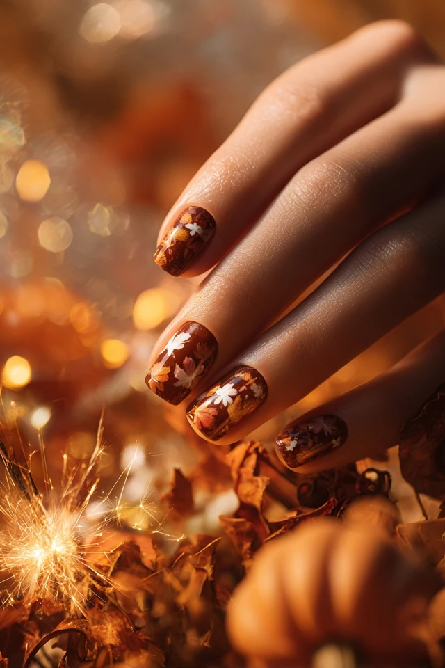 Harvest Fall Elegance Nails - photo 3