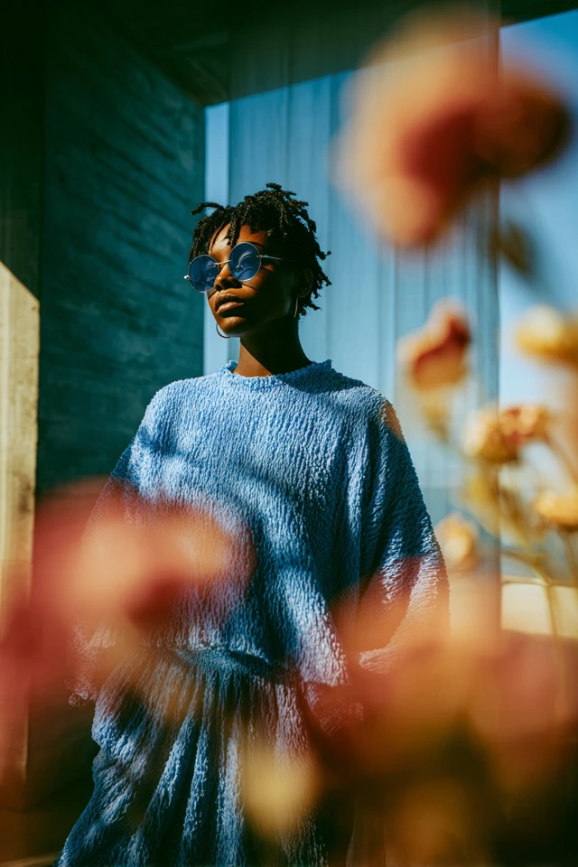 Electric Ultramarine Chenille Brunch Looks - photo 6