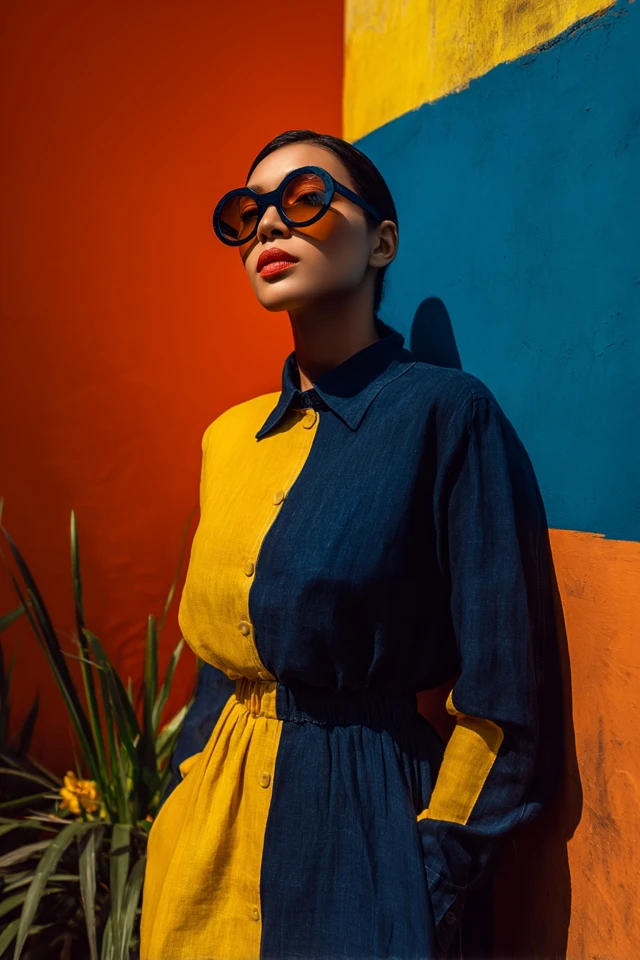 Vintage Denim Linen Dresses - photo 3
