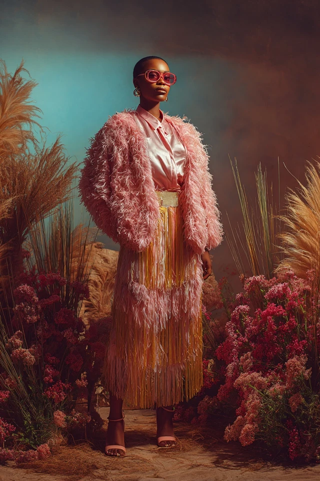 Glamorous Satin Fringe Jackets - photo 3