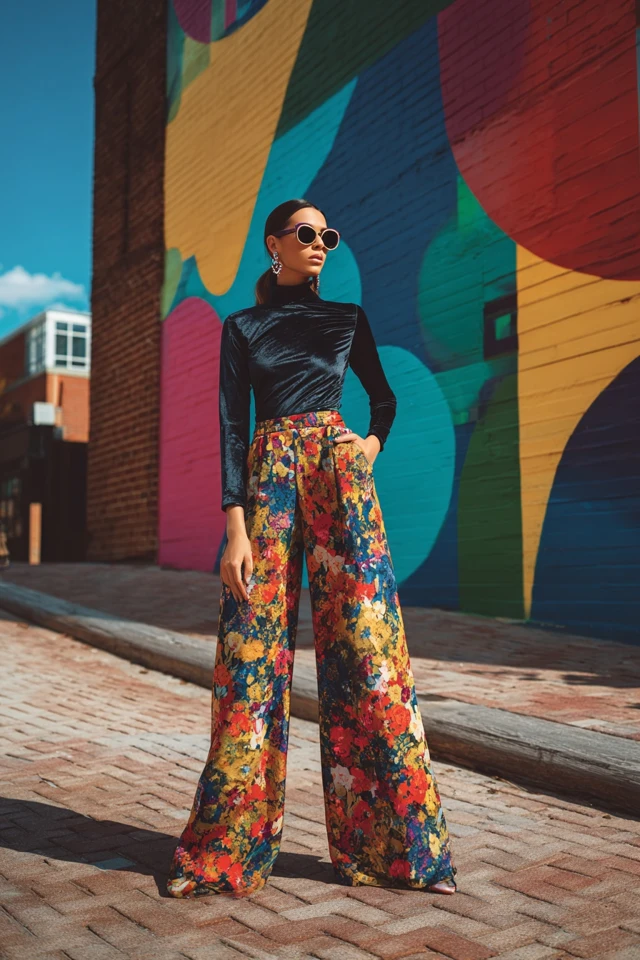 Grunge Fall Wide‑Leg Pants - photo 3