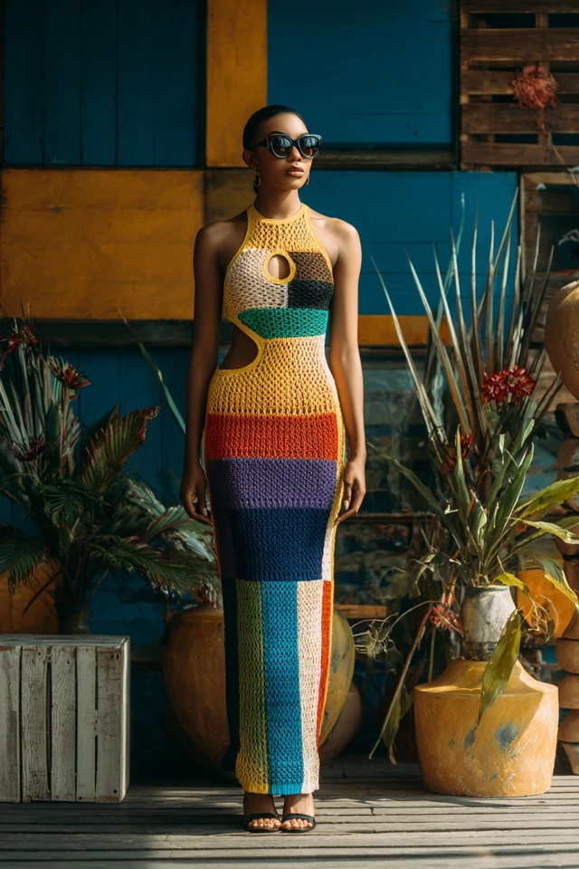 Stylish Knit Cut‑Out Dresses - photo 3