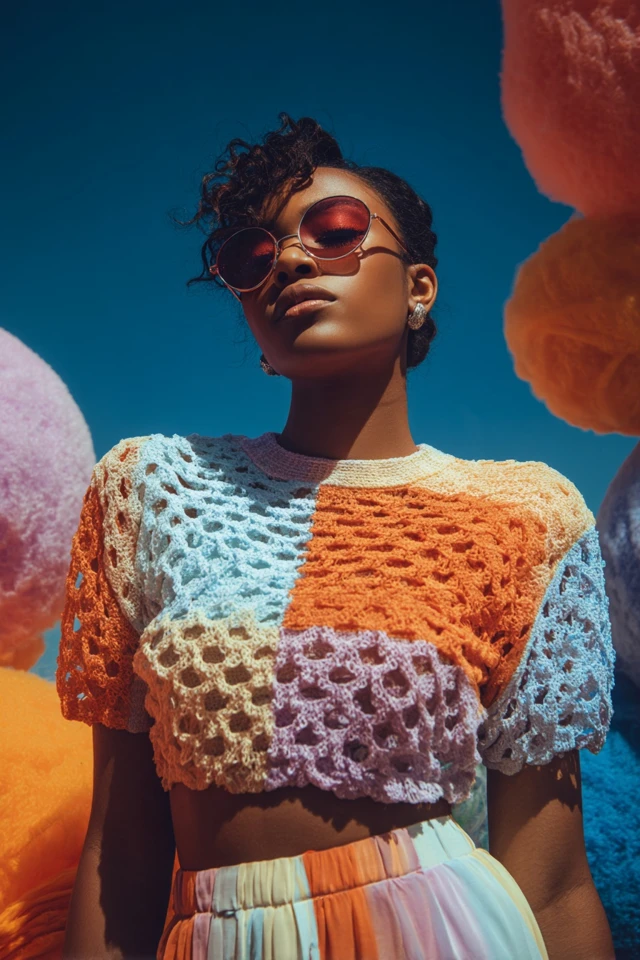 Chic Tulle Crochet Tops - photo 3