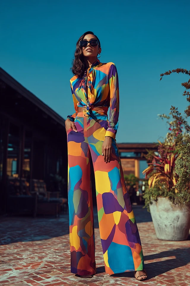Coastal Cowgirl Holiday Wide‑Leg Pants - photo 3