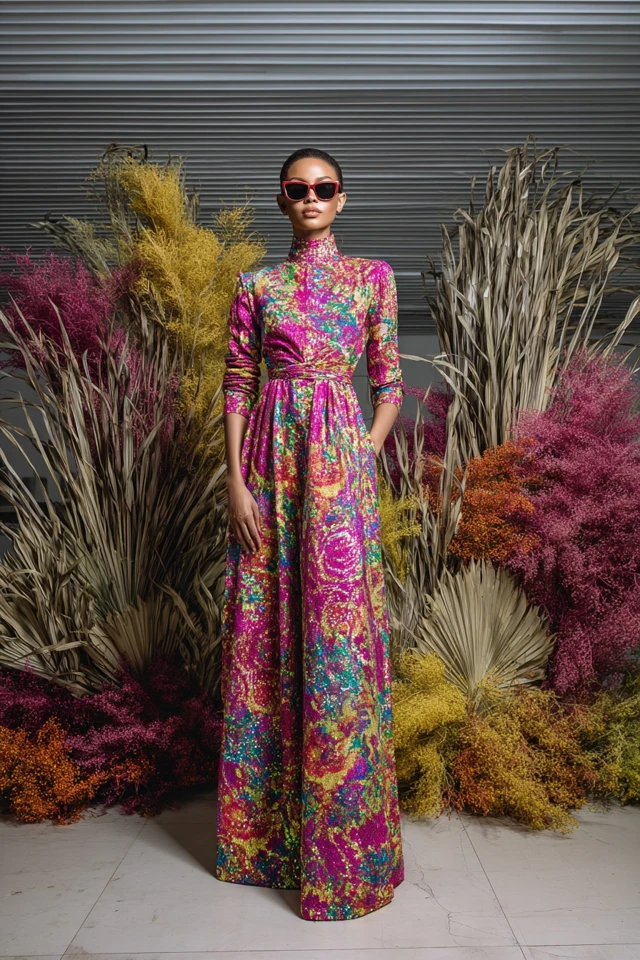 Bold Sequin Linen Dresses - photo 3