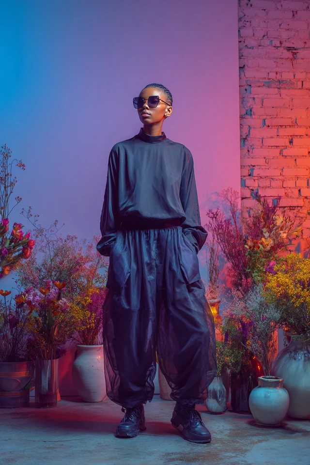 Dark Academia Tulle Cargo Pants - photo 3