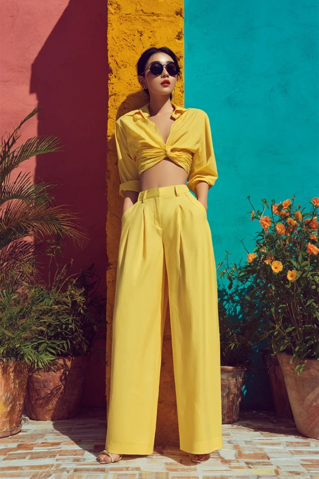 Soft Girl Festival Wide‑Leg Pants - photo 2