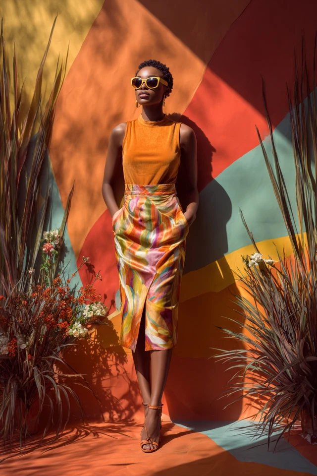Y2K Corduroy Satin Skirts - photo 3