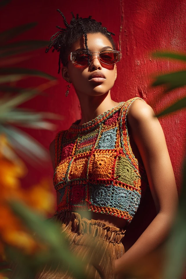 Grunge Holiday Crochet Tops - photo 3