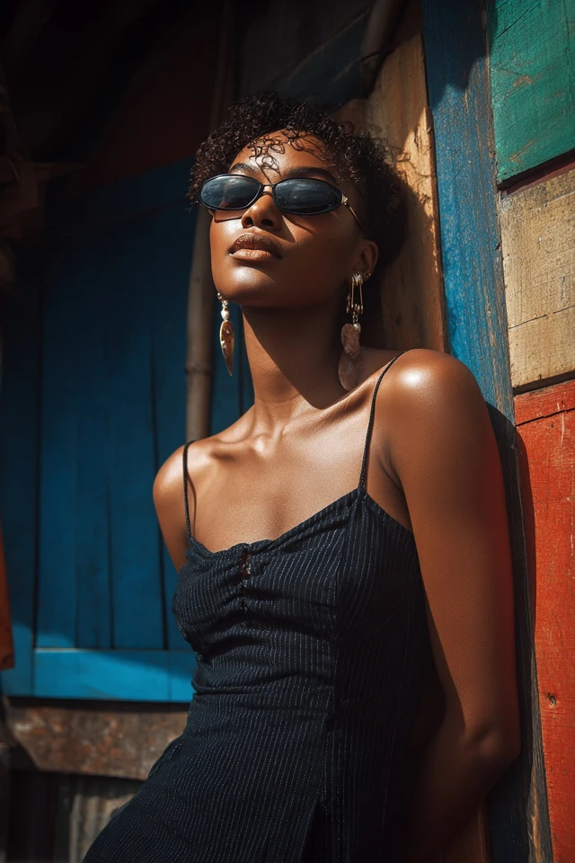 Earthy Denim Slip Dresses - photo 3