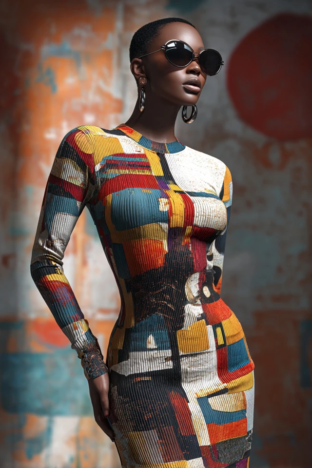 Dark Academia Knit Bodycon Dresses - photo 3