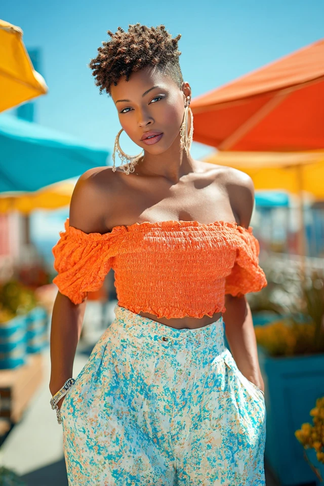 Edit Business Casual Crop Top Fabric Focus - photo 3