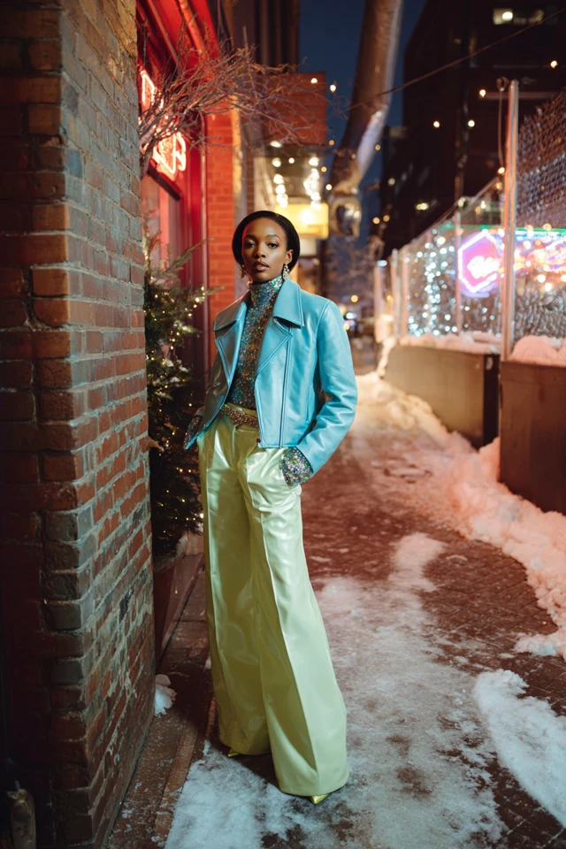 Chic Colorful Leather Jacket Seasonal Trends - photo 3