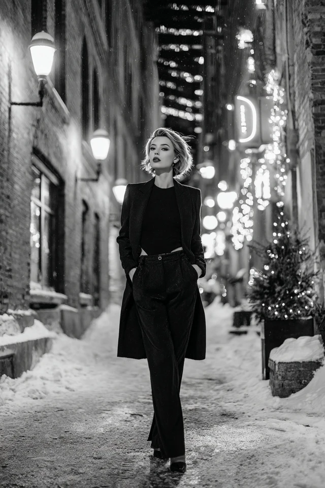 Monochrome Winter Aesthetic Style and Fit - photo 3
