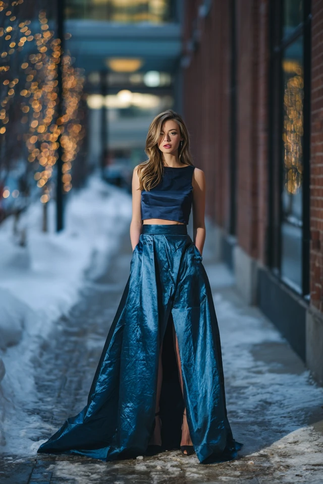 Winter Satin Skirt Seasonal Trends - photo 3