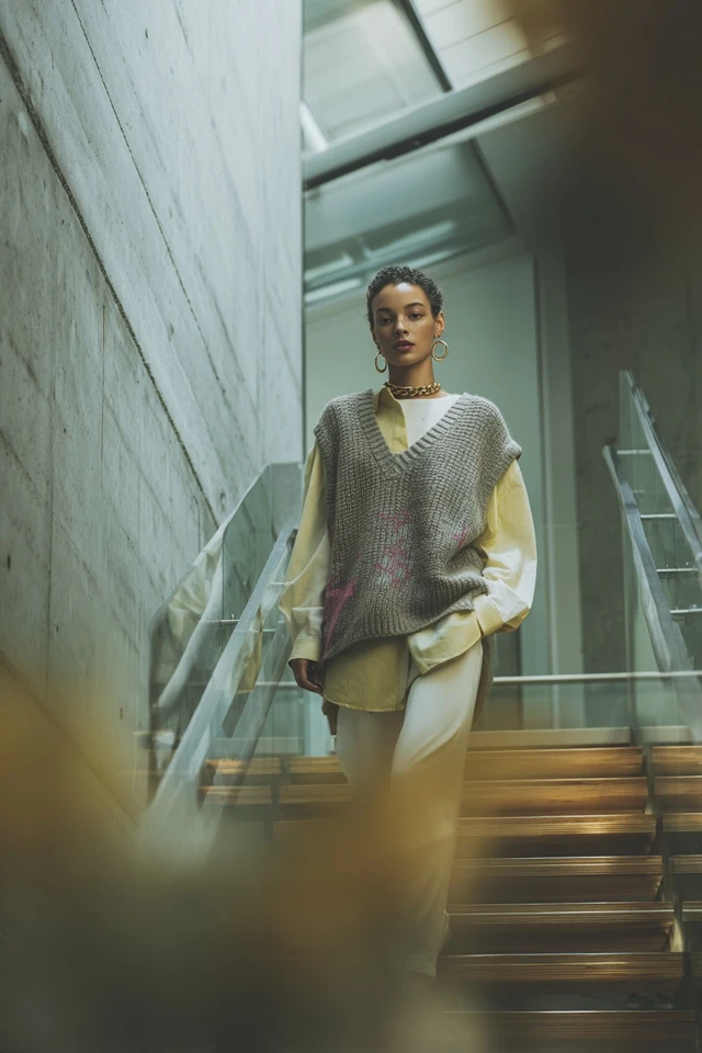Scandi Sweater Vest Mood - photo 3